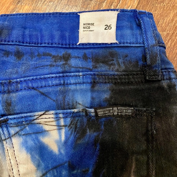 HUDSON Midrise Nico Octavia Tie Dye Jeans - Picture 7 of 8